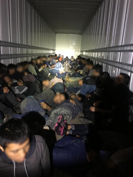 Border Patrol Agents Rescue 64 Illegal Aliens Trapped In Tractor Trailers Us Customs And